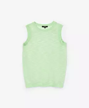 Топ вязаный прямой формы салатовый GLVR (XL)