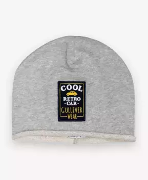 Трикотажная шапка с принтом Gulliver (46-48)
