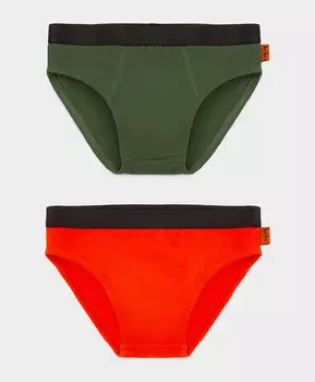 Трусы 2 пары разноцветные Button Blue