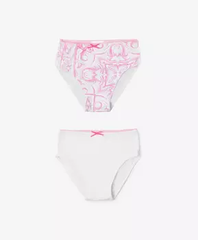 Трусы-слипы комплект из 2-х штук для девочки мультицвет Gulliver