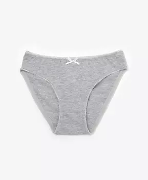 Трусы-слипы серые для девочки Gulliver (98-104)