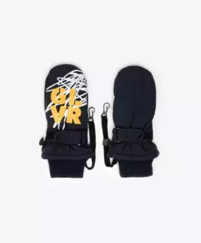 Варежки утепленные плащевые синие Gulliver (12)