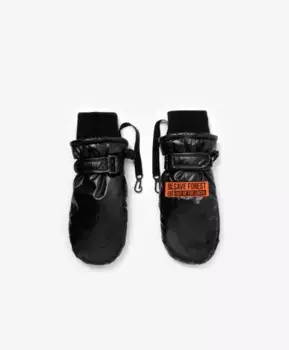 Варежки утепленные с манжетами черные Gulliver (12)