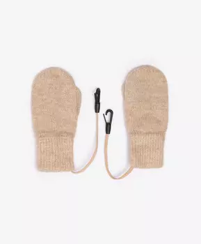 Варежки вязаные бежевые Gulliver (10)