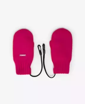 Варежки вязаные розовые Gulliver (14)