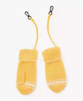 Варежки вязаные желтые Gulliver (10)