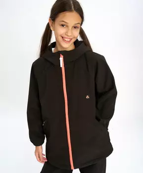 Ветровка детская непромокаемая с капюшоном черная Button Blue