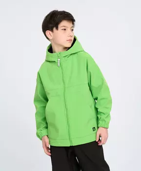Ветровка детская непромокаемая с капюшоном салатовая Button Blue