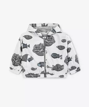 Ветровка для мальчика с принтом мультицвет Gulliver