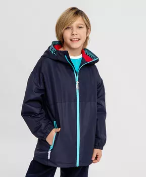 Ветровка с капюшоном для мальчика синяя Button Blue (98)
