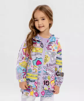 Ветровка с принтом разноцветная для девочки Button Blue (98)