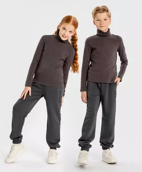 Водолазка с длинным рукавом серая детская Button Blue