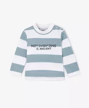 Водолазка трикотажная с принтом голубая для мальчика Gulliver (86-52)