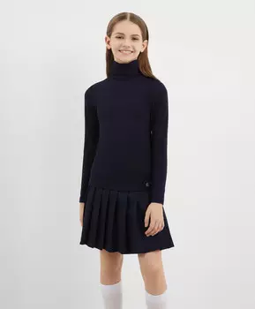 Водолазка трикотажная синяя для девочки Gulliver (170)