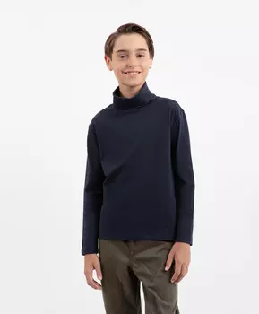 Водолазка трикотажная синяя для мальчика Gulliver (152)