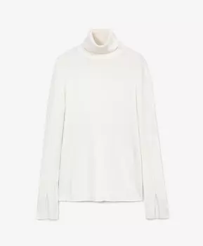 Водолазка вязаная белая GLVR (S)