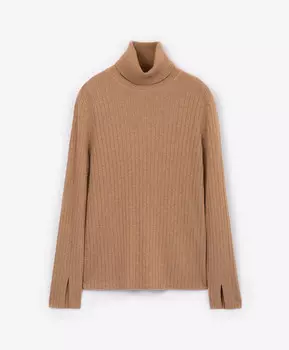 Водолазка вязаная бежевая GLVR (S)