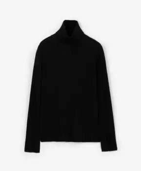 Водолазка вязаная черная GLVR (S)