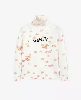 Водолазка вязаная молочного цвета Gulliver (104)