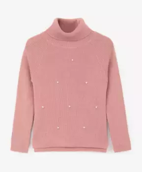 Водолазка вязаная розовая Gulliver (104)