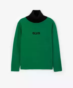 Водолазка вязаная зеленая Gulliver (158)