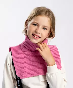 Воротник вязаный розовый Button Blue (52-54)