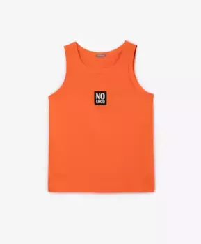 Яркая майка с контрастным декором Gulliver (164)