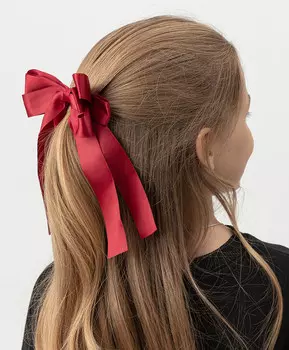 Заколка для волос бордовая Button Blue