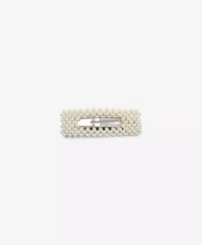 Заколка для волос с жемчужным декором белая Gulliver