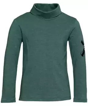 Зеленая меланжевая водолазка Button Blue (128)