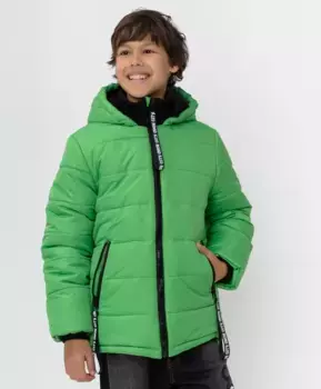 Зеленая зимняя куртка Button Blue (158)