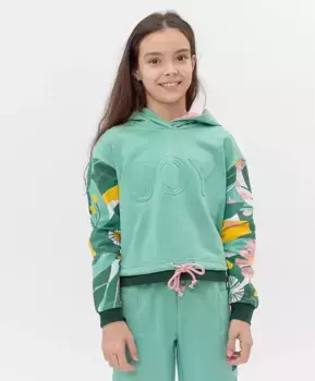 Зеленое худи Button Blue (134)