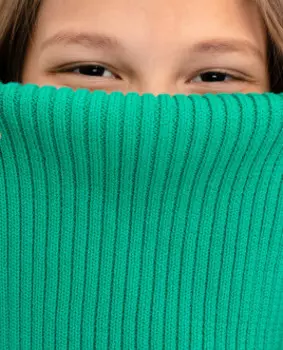 Зеленый вязаный воротник Gulliver