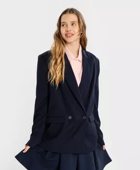 Жакет двубортный с карманами синий Button Blue (176*92*100(M))