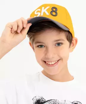 Желтая бейсболка Button Blue (50-52)