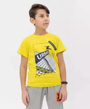 Желтая футболка Button Blue (152)