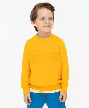 Желтая толстовка Button Blue (140)