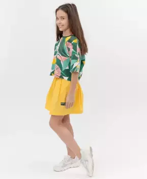 Желтая юбка Button Blue (140)