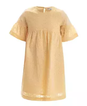 Желтое платье с вышивкой Button Blue (158)