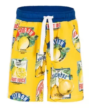 Желтые шорты с орнаментом Gulliver (128)
