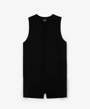 Жилет-сарафан оверсайз черный GLVR (S)