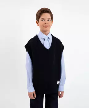 Жилет свободной формы синий Gulliver (170)