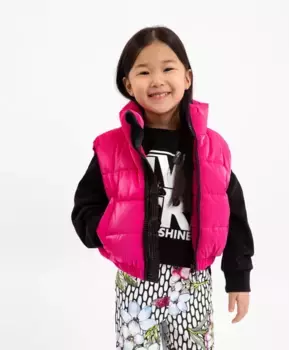 Жилет утепленный розовый Gulliver (104)