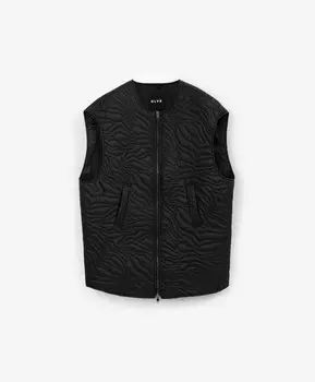 Жилет утепленный стеганый О-образной формы черный GLVR (XL)