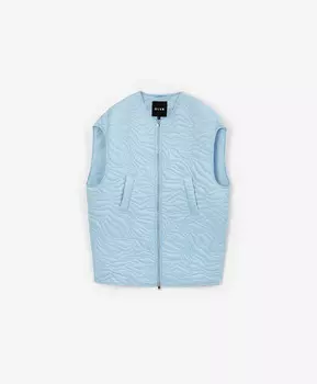 Жилет утепленный стеганый О-образной формы голубой GLVR (XL)