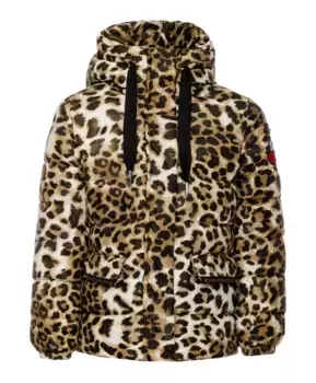 Зимняя куртка с леопардовым принтом Gulliver (140)