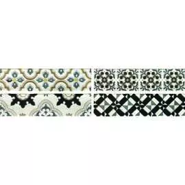 Arezzo Oro Conjunto Комплект декоров из 4 плиток 75х300 мм/150х600 мм