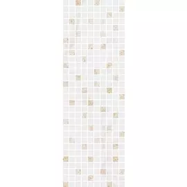 Астория Декор белый мозаичный MM12112 25х75