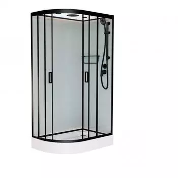 Душевая кабина Frank F418R Black 100х80