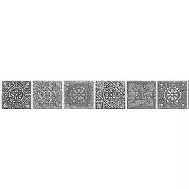 Grazia Бордюр Grey "Nefertiti" 6,2х40,5
